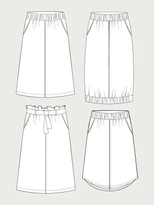 A-LINE MIDI SKIRT PATTERN