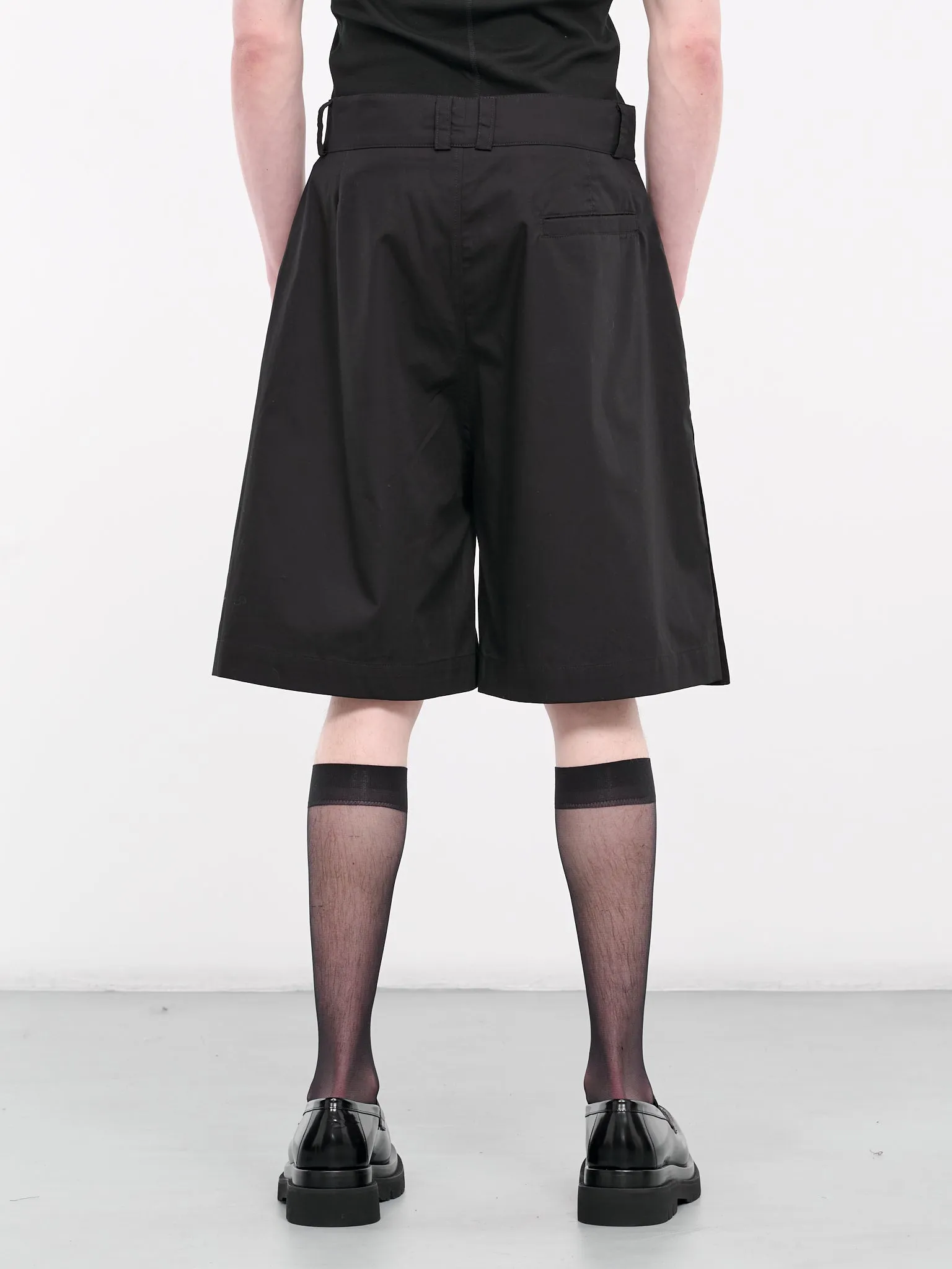 A-Line Studded Shorts (ALS-04-H-BLACK)