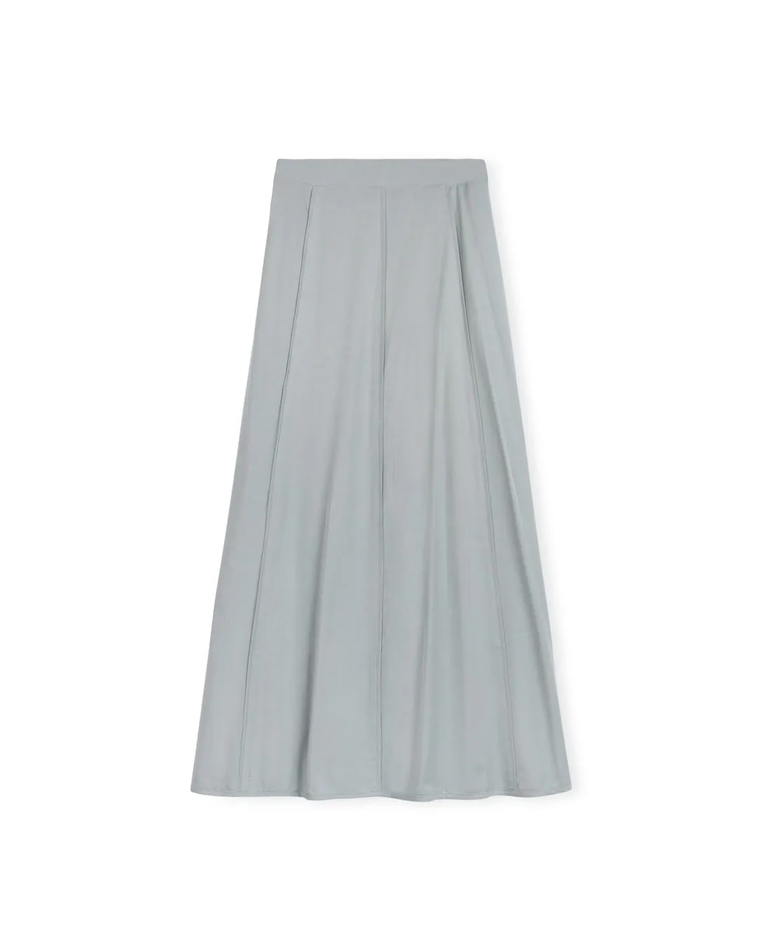 A-Line Zipper Waisted Maxi Skirt