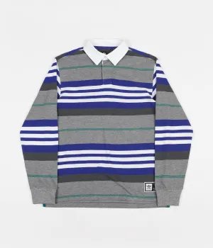 Adidas Cleland Polo Shirt - Core Heather / Active Blue / Active Green