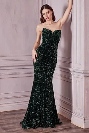 AMAIA SEQUIN GOWN