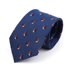 Anchorage Penguins Polyester Tie, Navy / White / Red