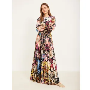 Asta Floral Velvet Maxi Dress