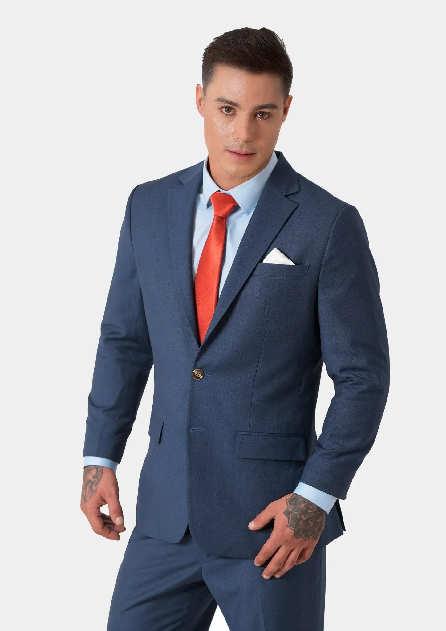 Astor Yale Blue Crosshatch Jacket