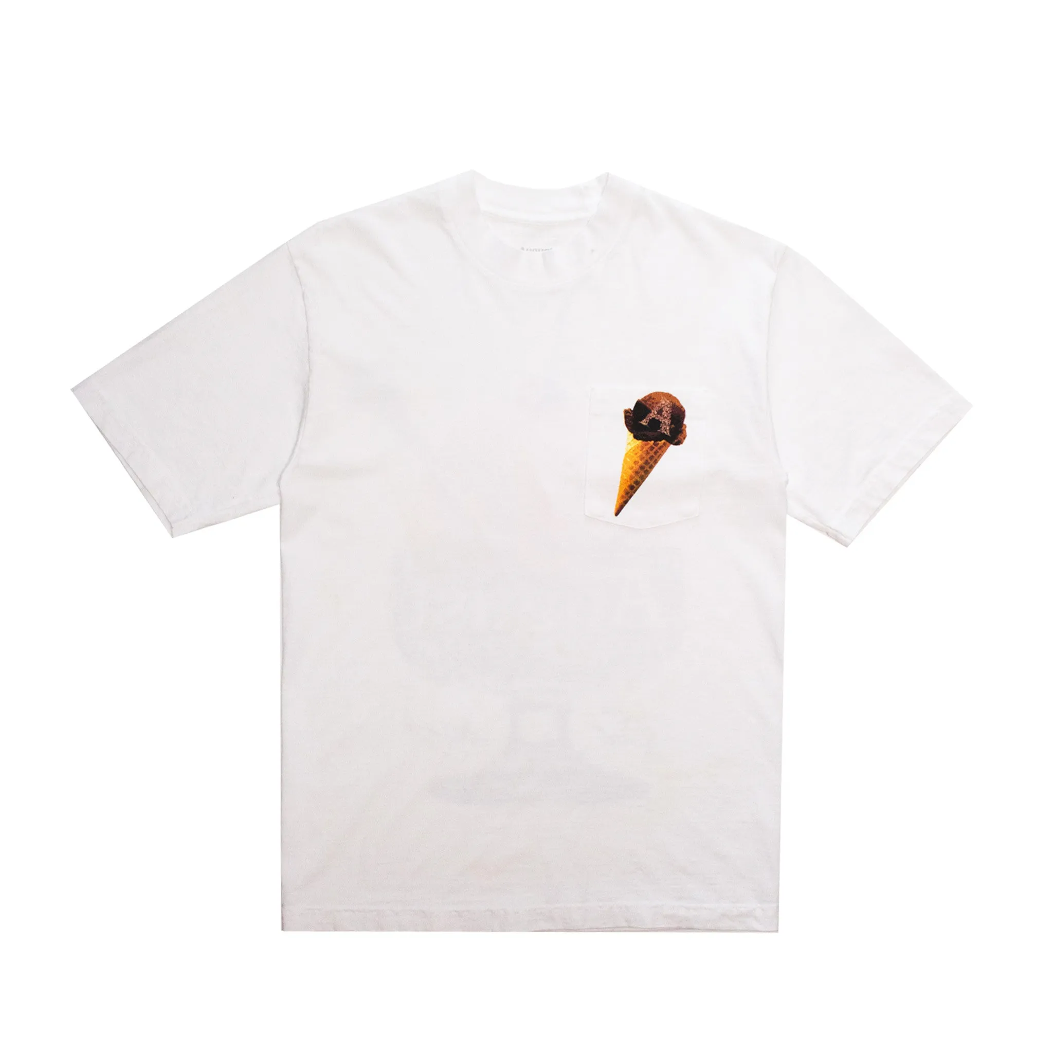 August "Frozen Custard" Pocket T-Shirt (White)