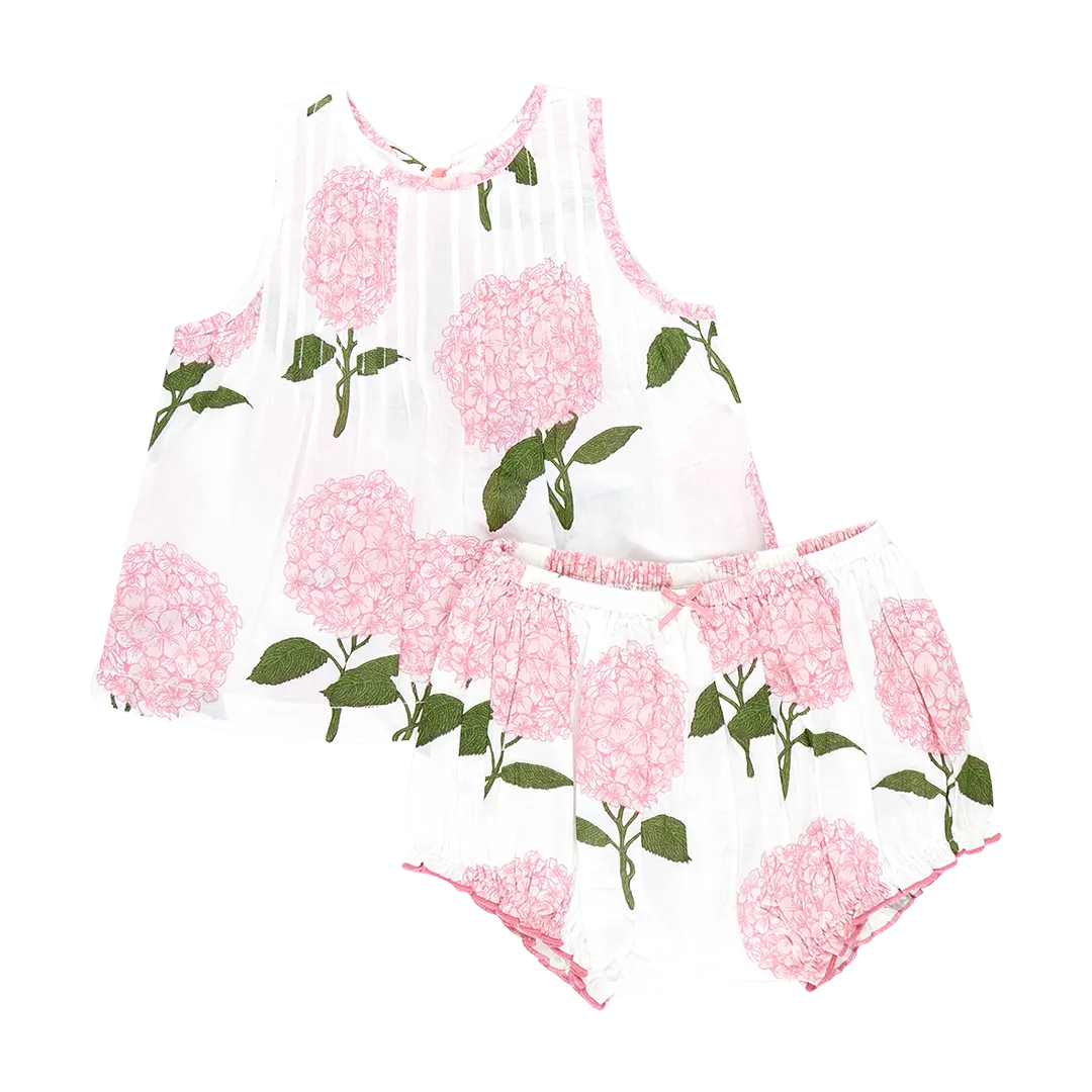 Baby Girls Jaipur Set - Pink Hydrangeas