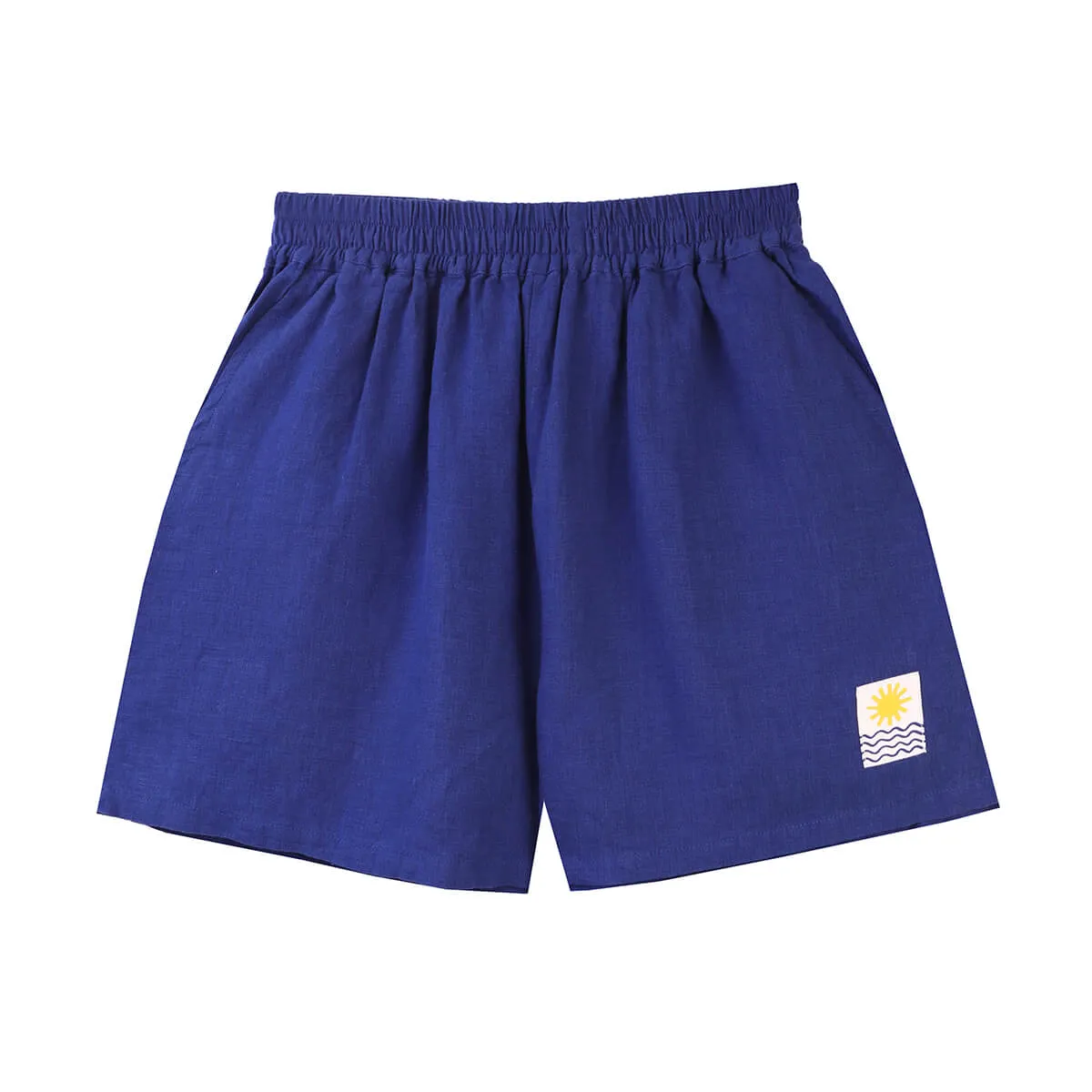 Basic Linen Shorts in Cobalt by L.F.Markey - Last Ones In Stock - UK 8-10