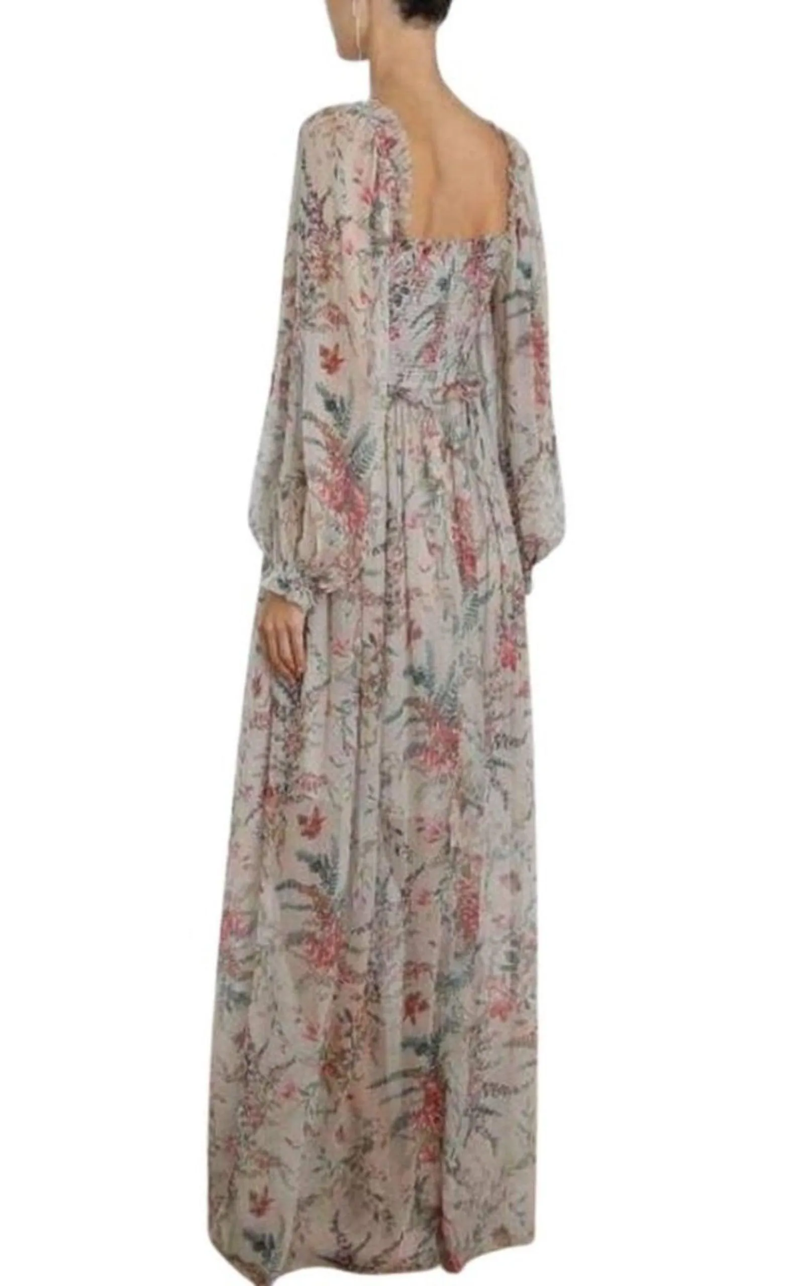 Bayou Shirred Long Dress