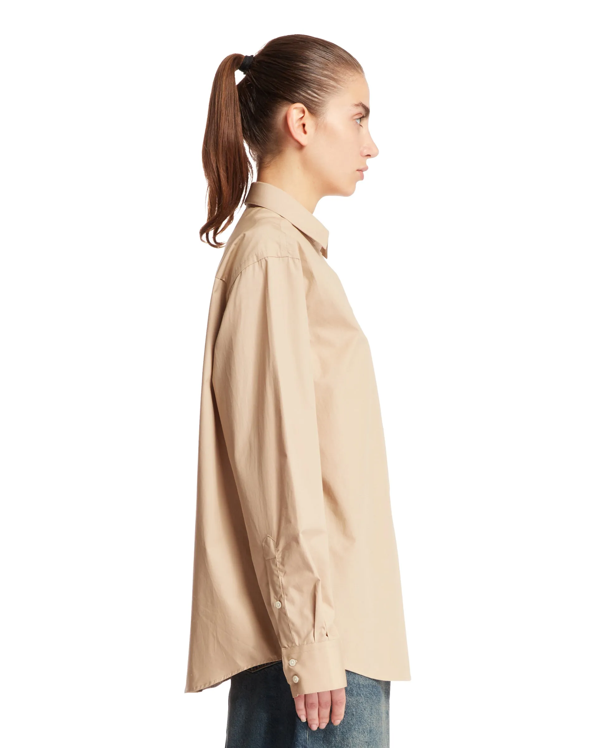 Beige Cotton Shirt