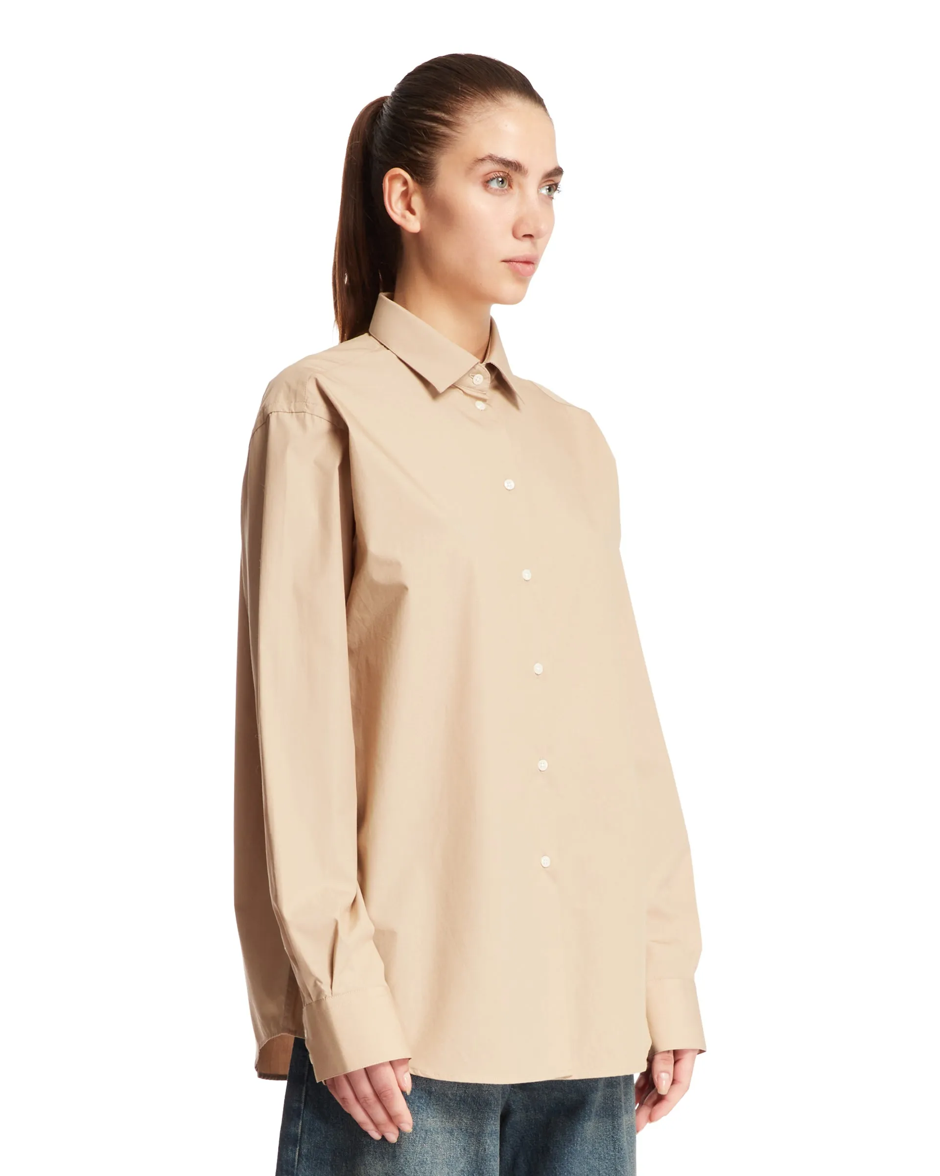 Beige Cotton Shirt