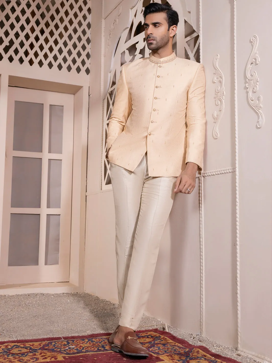 Beige Prince Coat - AL-PCS-046