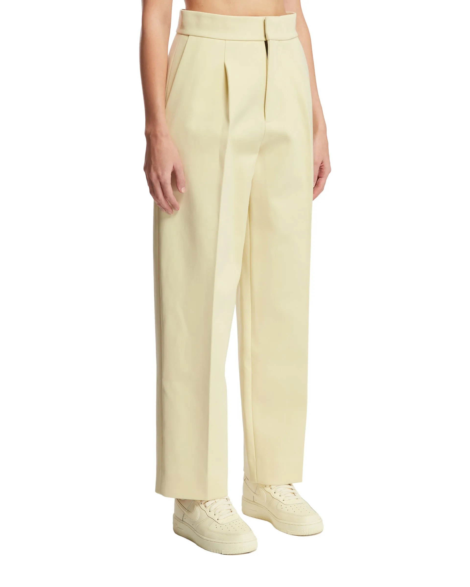 Beige Tailored Trousers