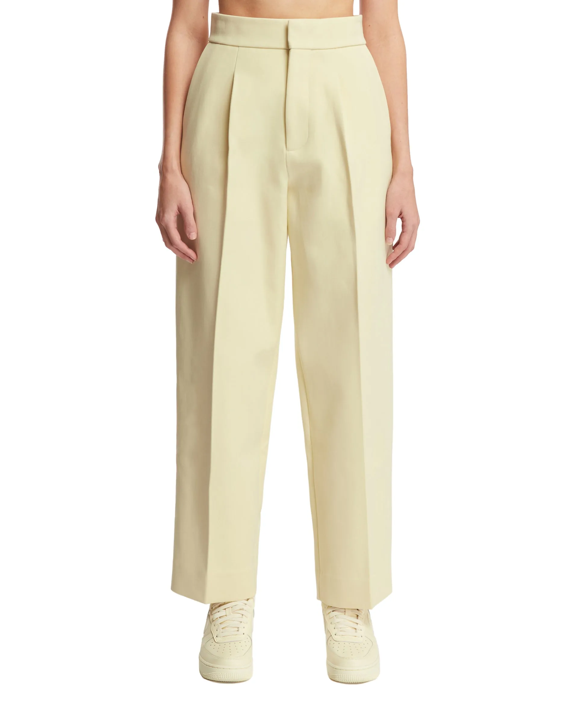 Beige Tailored Trousers