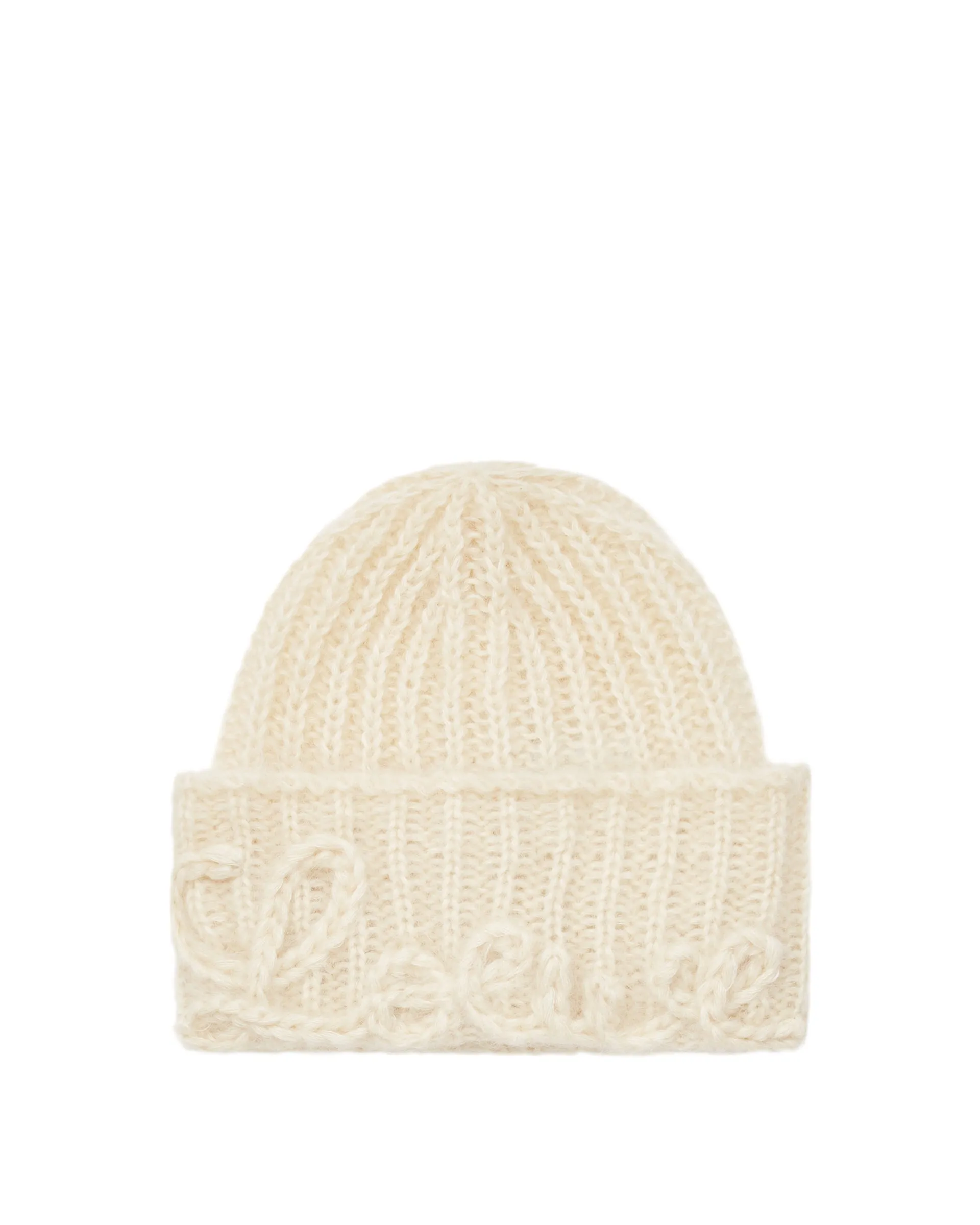 Beige Wool Beanie