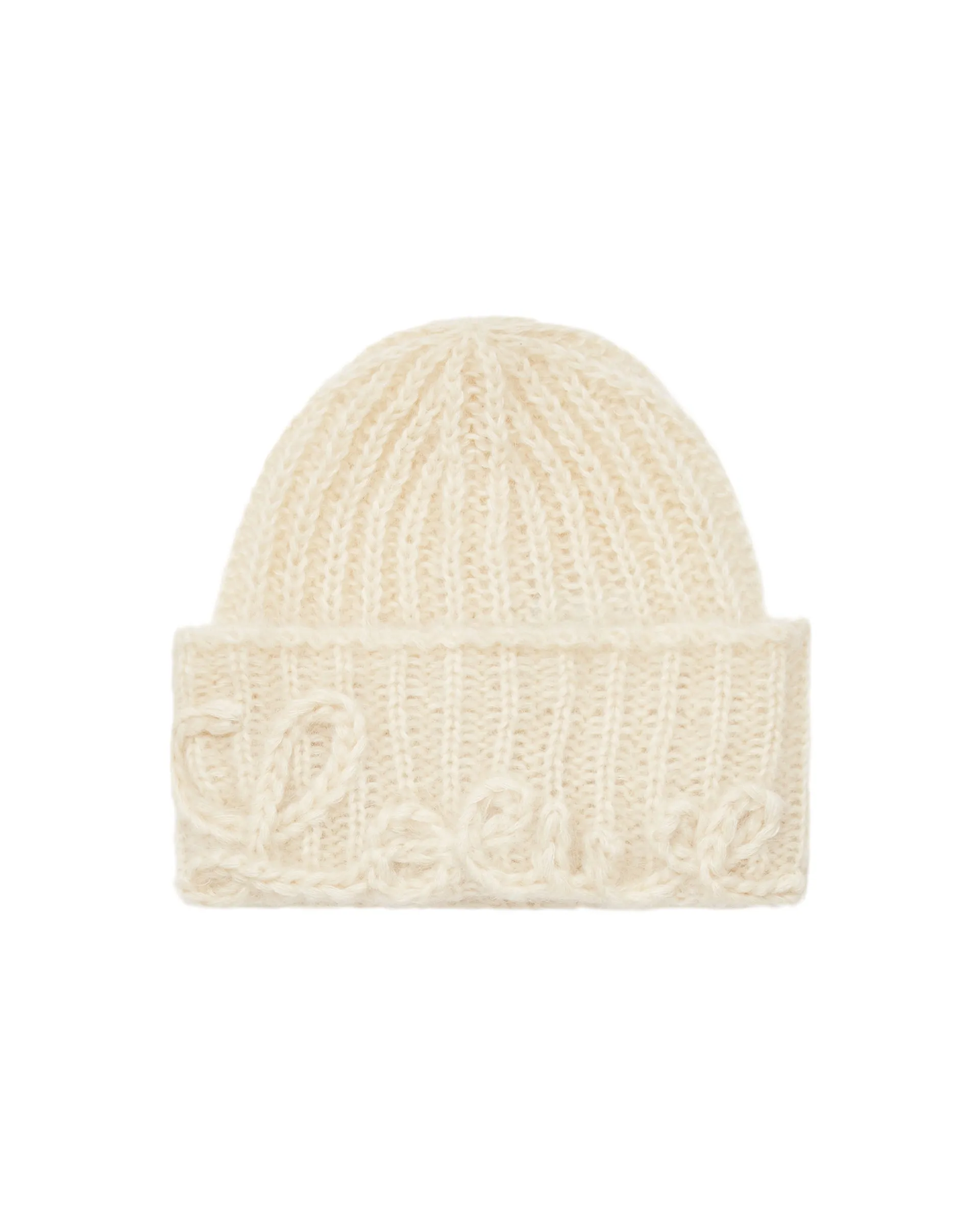 Beige Wool Beanie