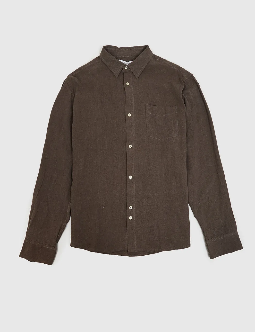 Bellfield Caspar Linen Shirt - Khaki