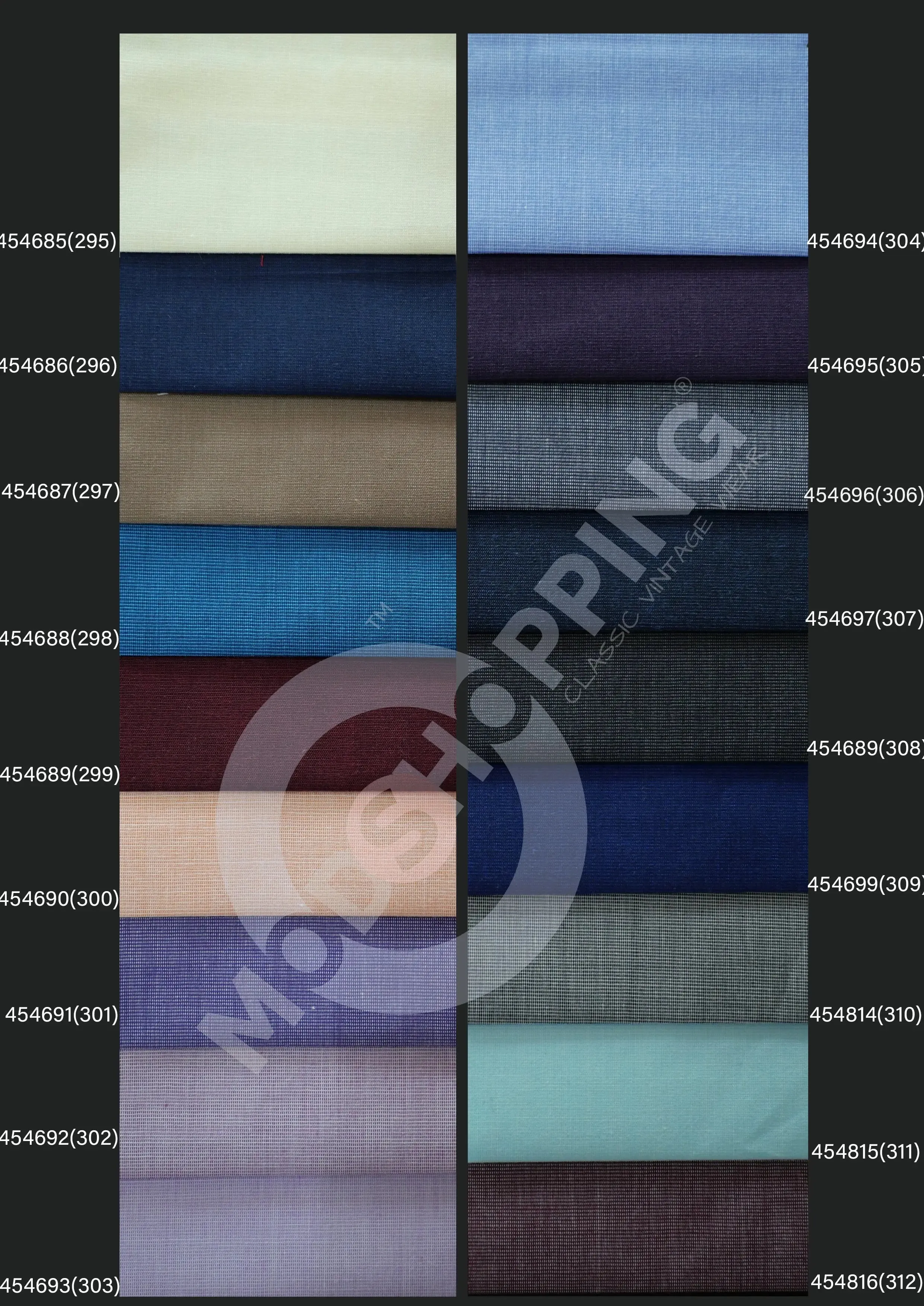 Bespoke Shirt - Plain Color 100% Cotton Shirting Fabric