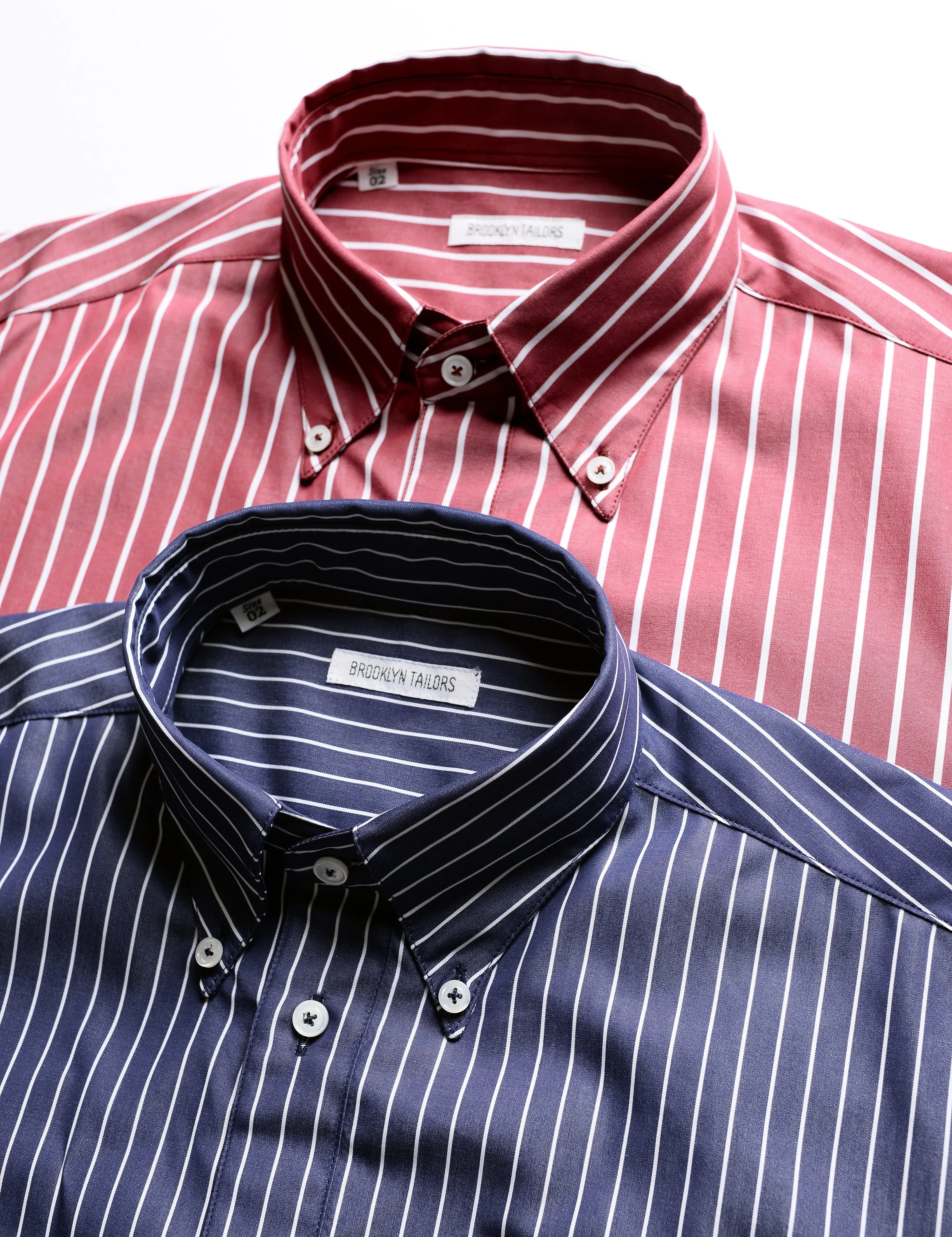 BKT14 Relaxed Shirt in Big Stripe - Crimson