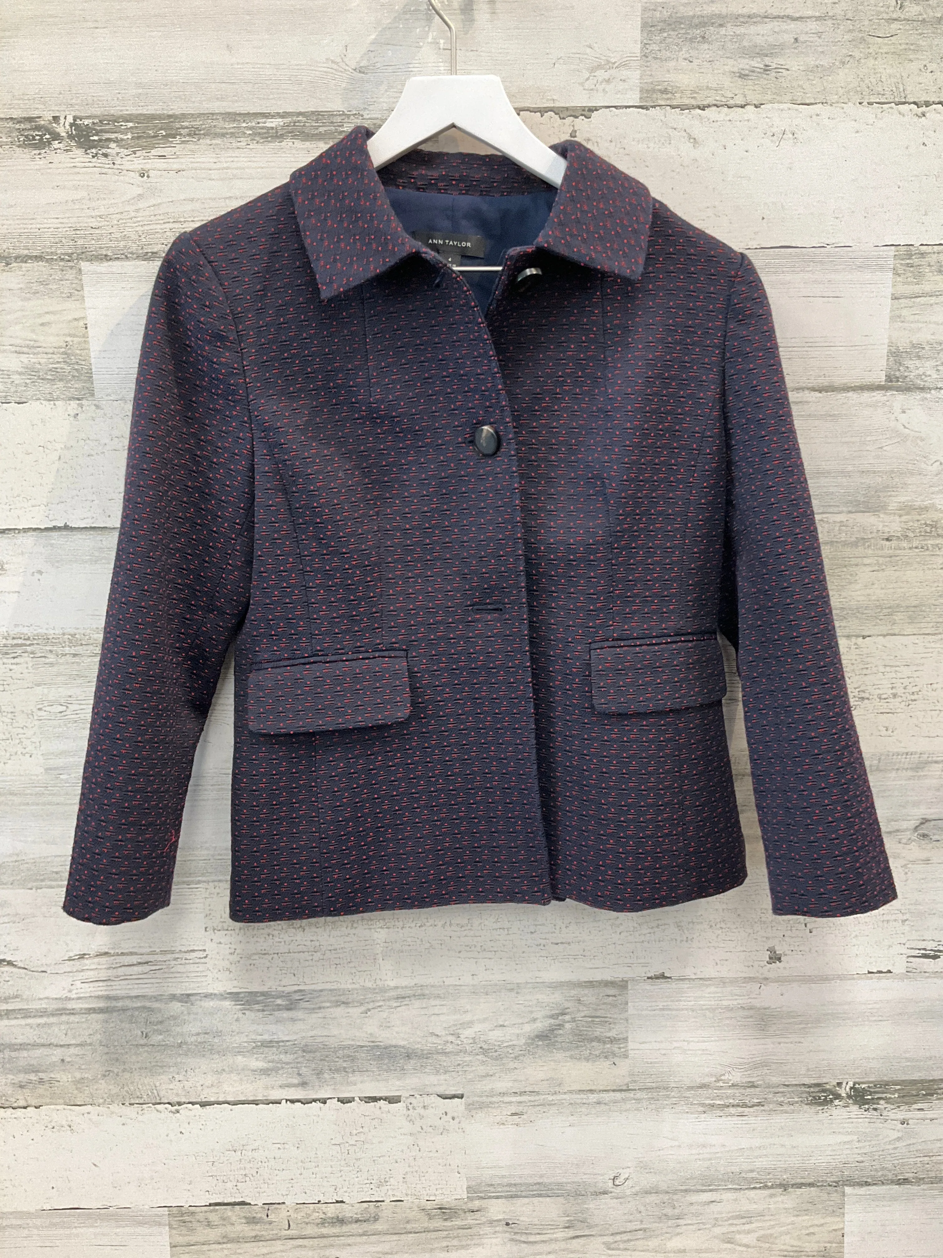 Blazer By Ann Taylor In Navy, Size: S