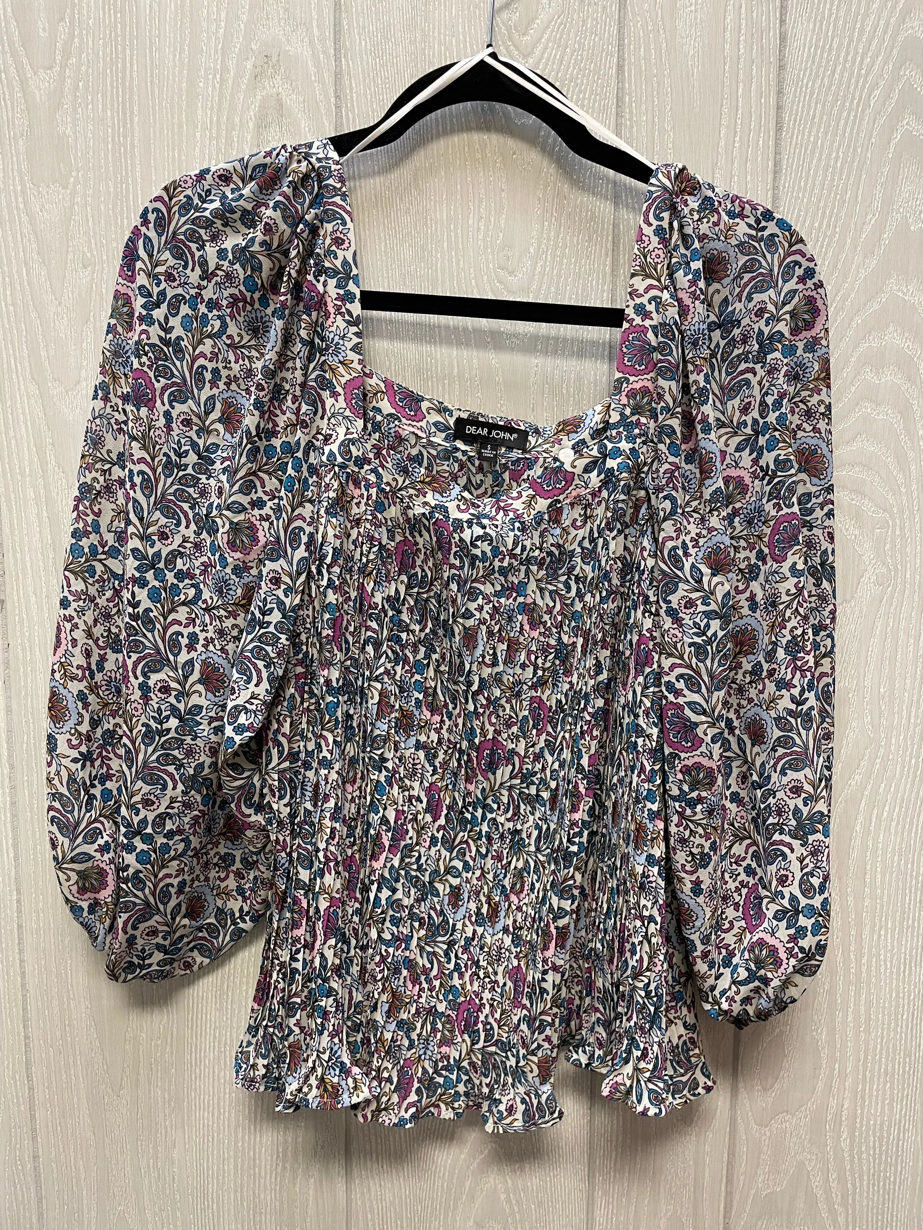 Blouse Long Sleeve By Dear John In Floral Print, Size: S