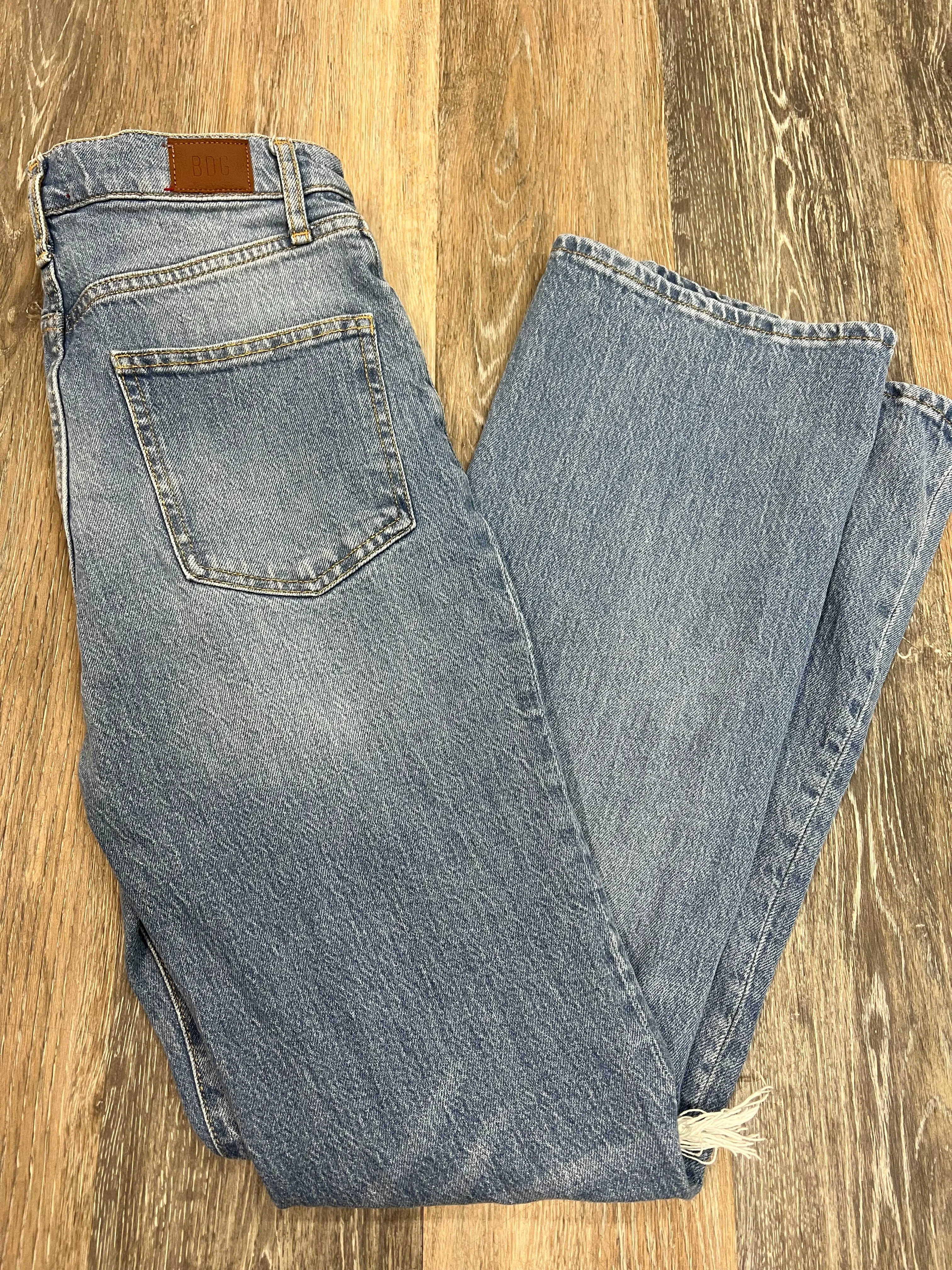 Blue Denim Jeans Straight Bdg, Size 2/26