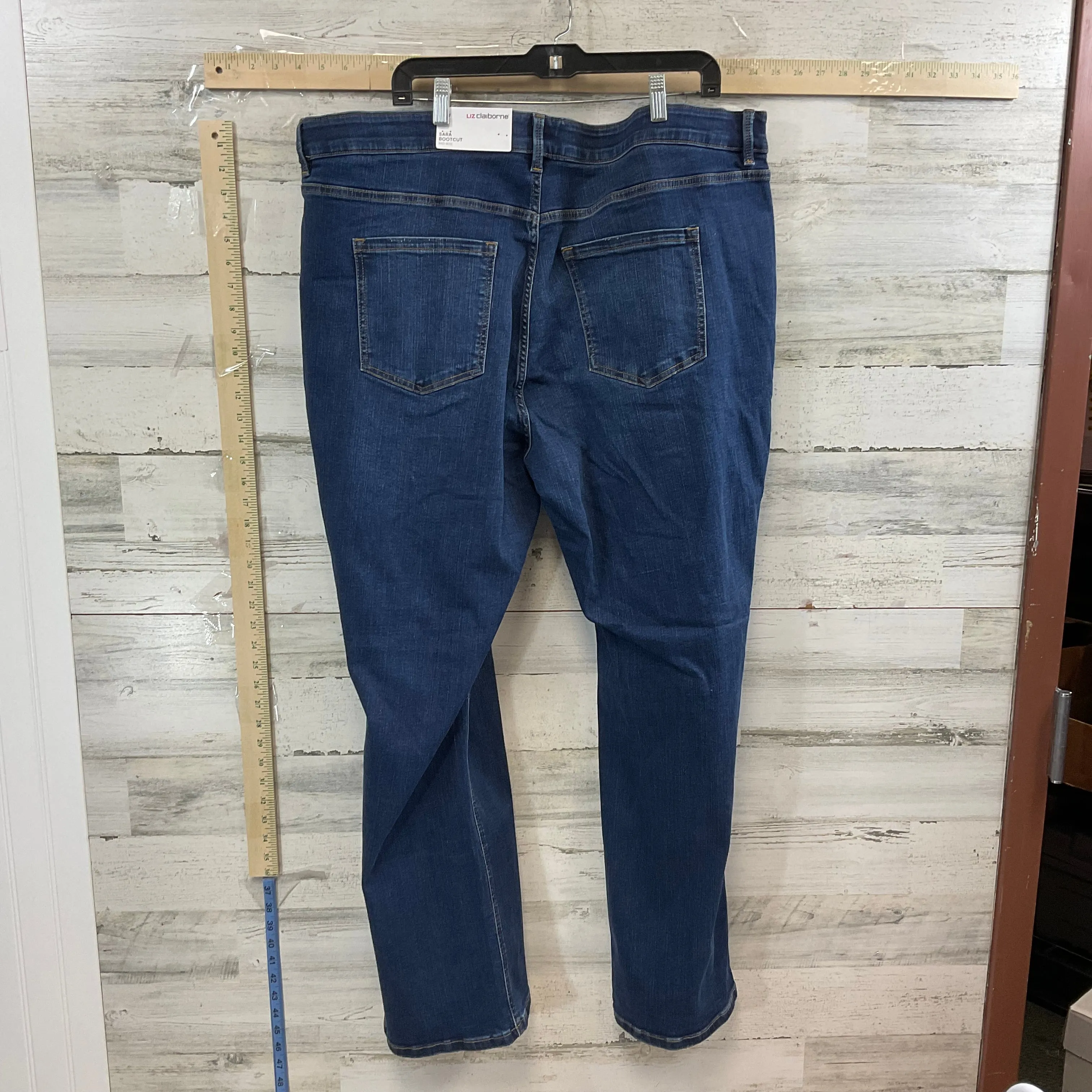 Blue Denim Jeans Straight Liz Claiborne, Size 22w