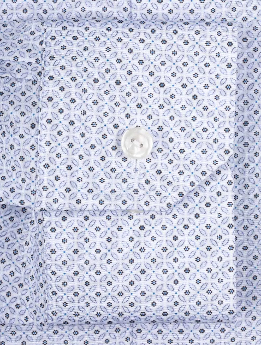 Blue Pattern Contemporary Shirt