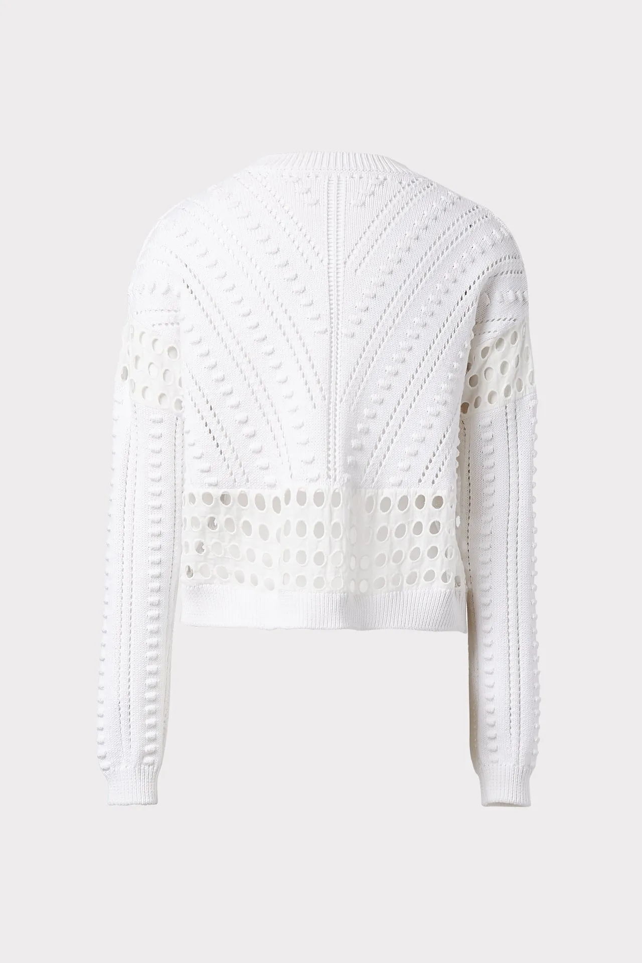 Bobble & Eyelet Sweater