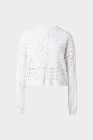 Bobble & Eyelet Sweater