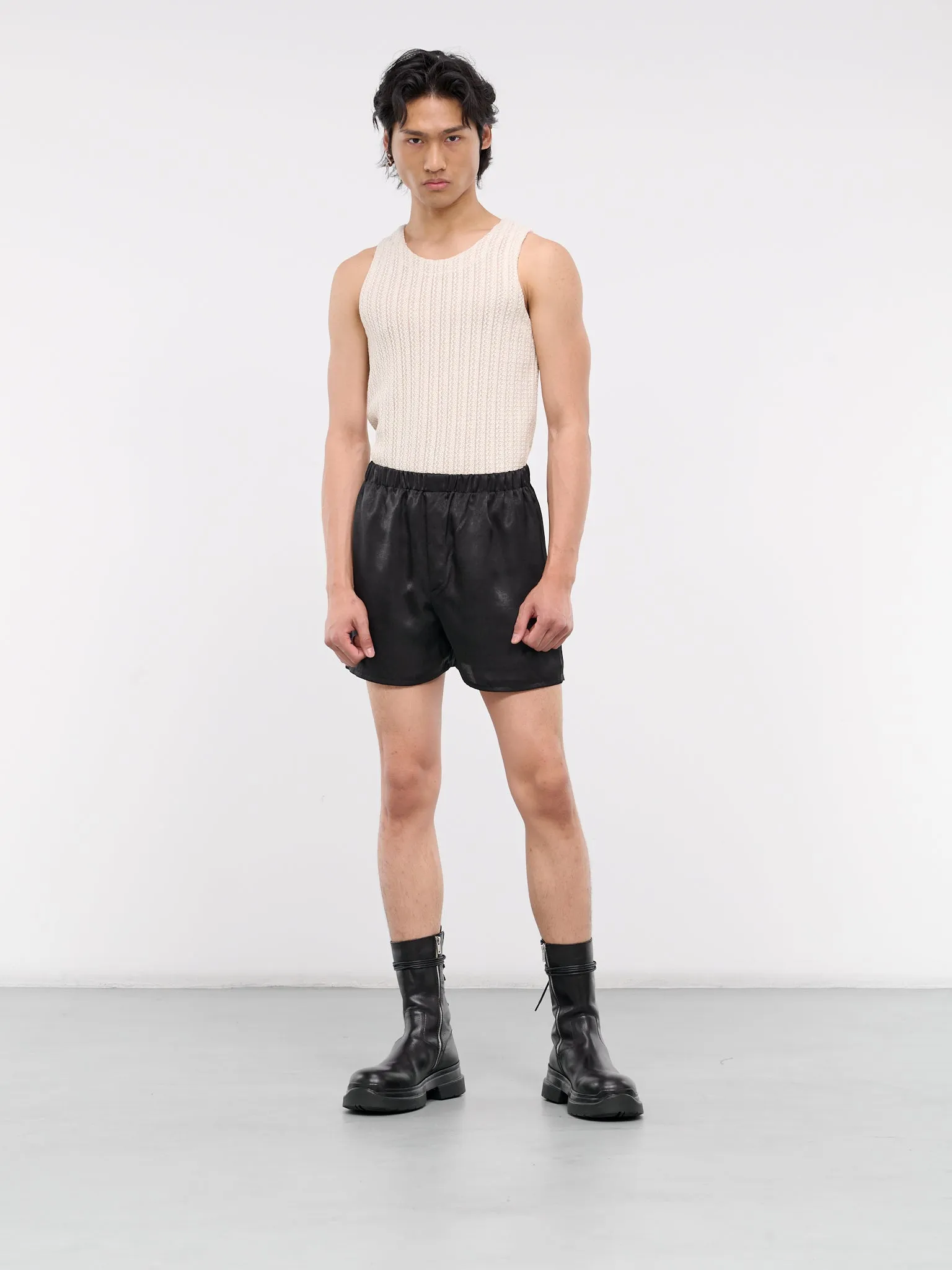 Boxer Shorts (CO-ST001-M-PL0005-BLACK-VANILL)