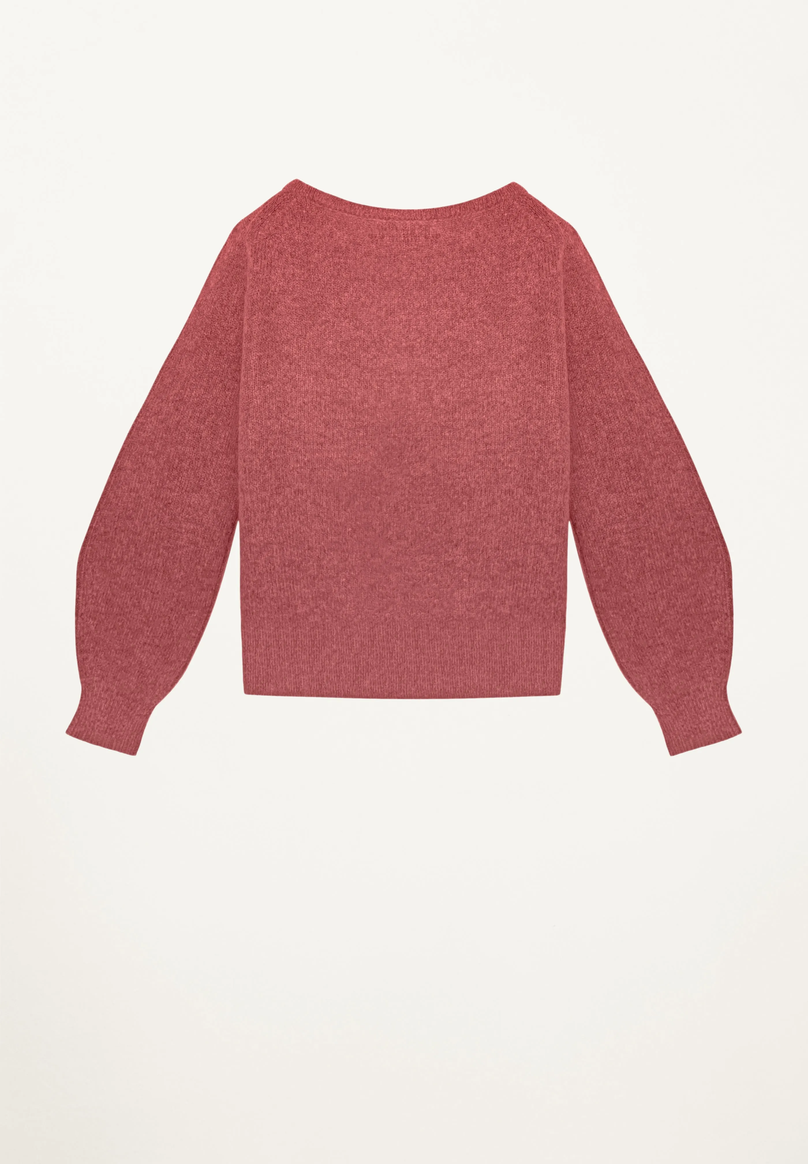 Cashmere Crewneck Sweater in Coral