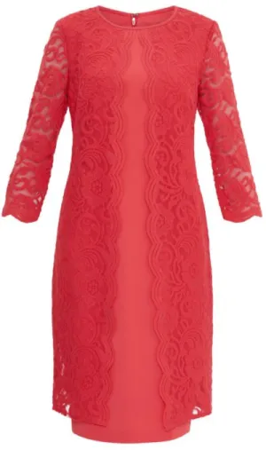 Clarabelle Lace Dress Red