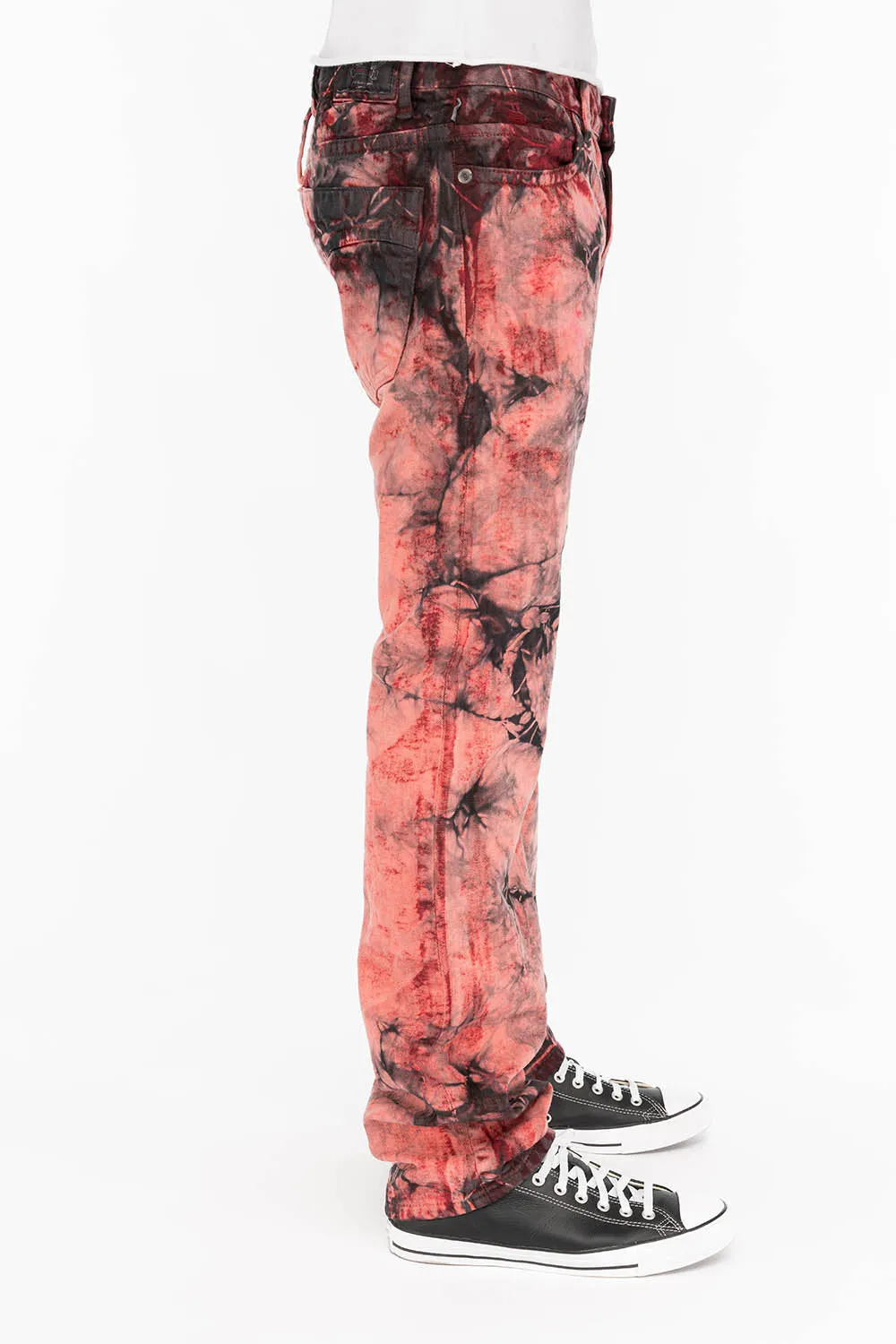 CLASSIC STRAIGHT LEG JEANS IN APACHE TIE DYE WASH