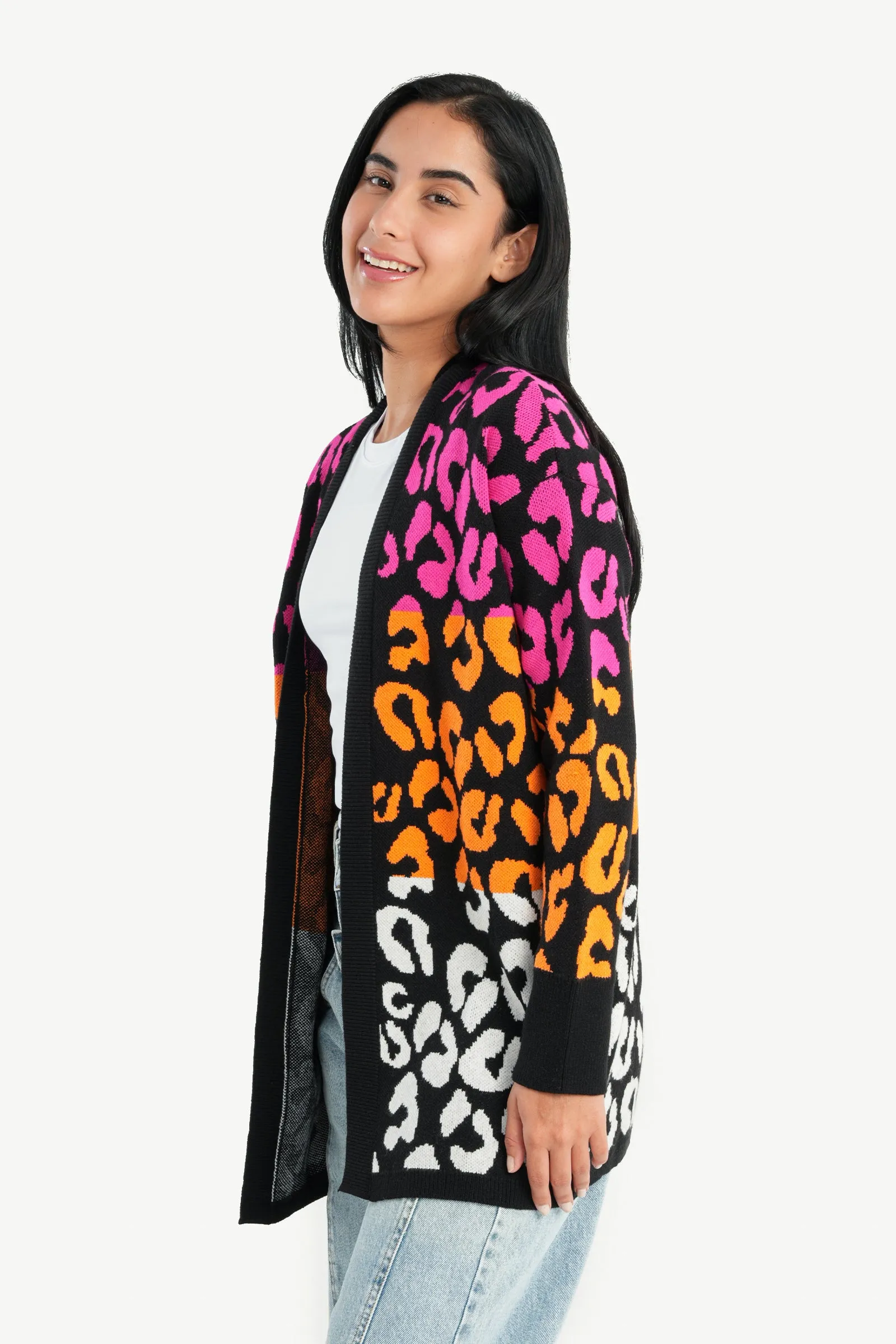 Colorful Patterned Cardigan