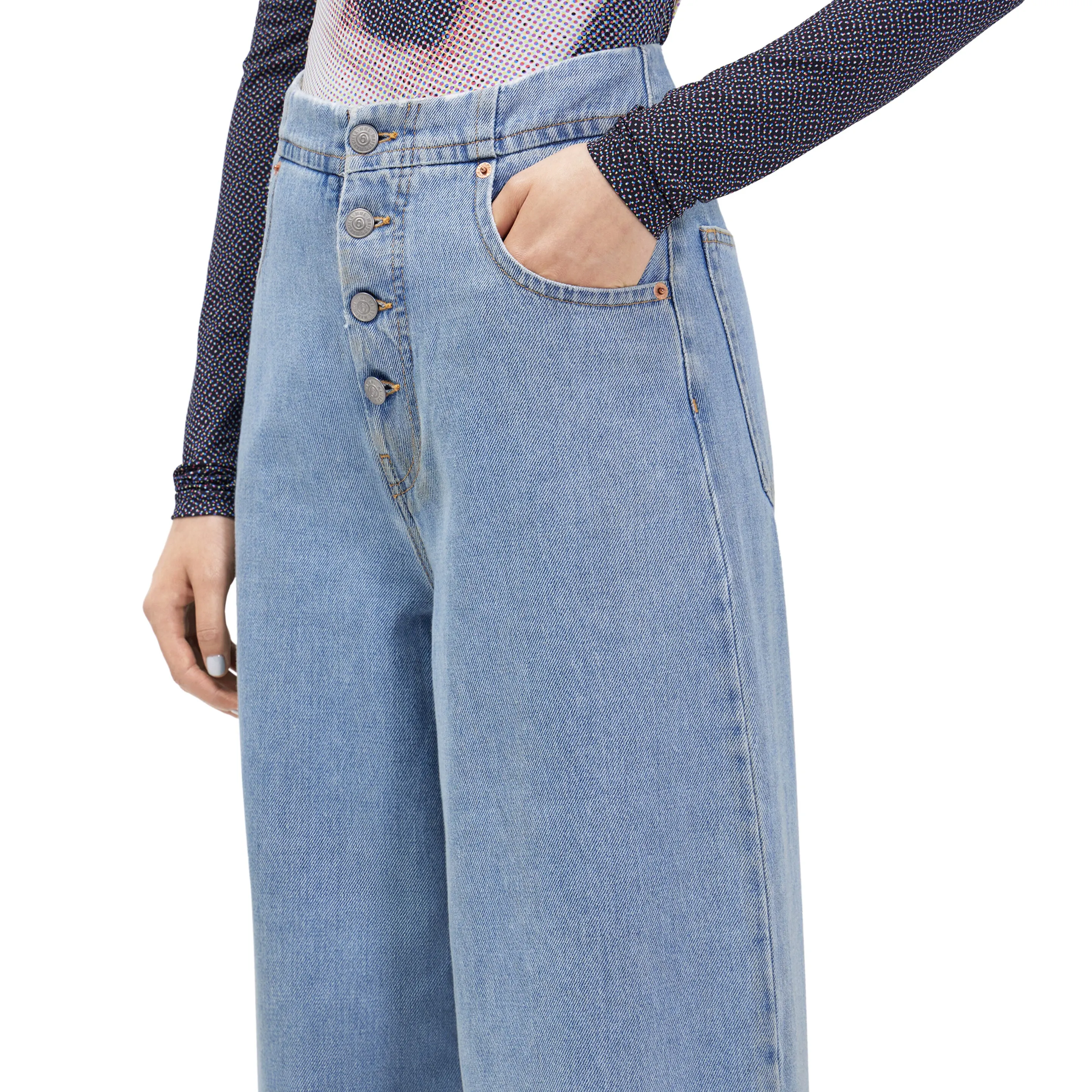 Cropped Mid-Rise Jeans