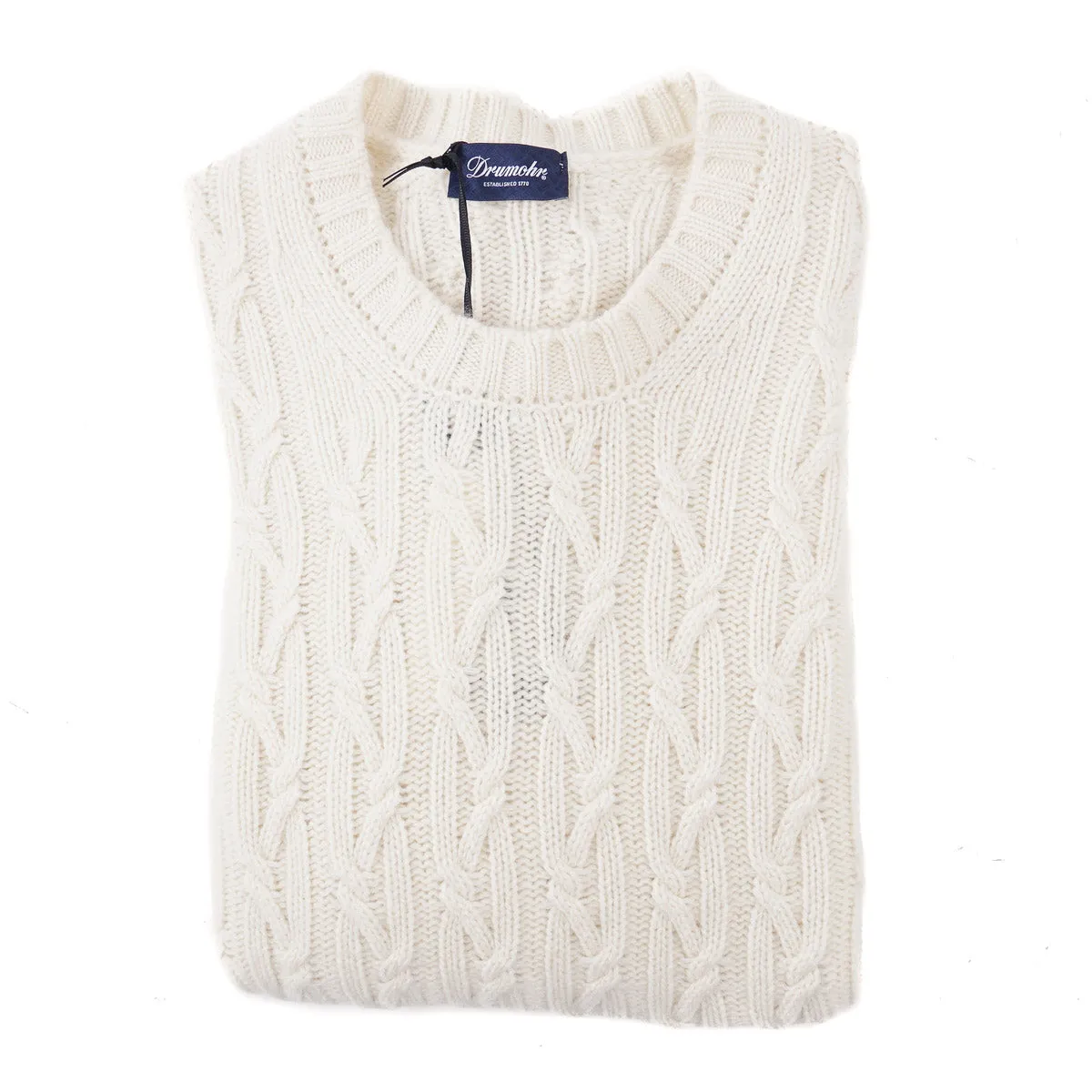 Drumohr Cable Knit Cashmere Sweater