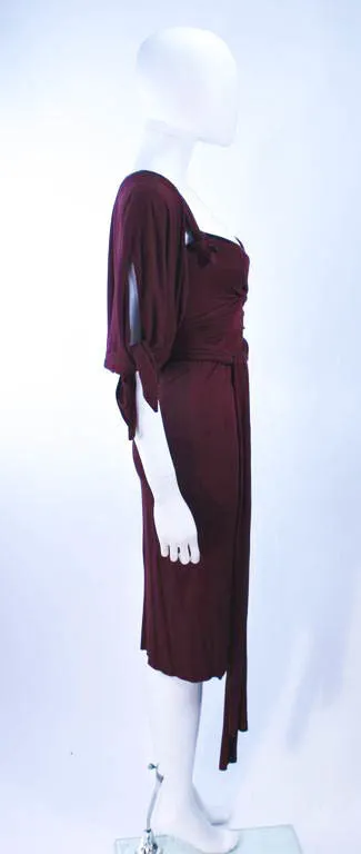 ELIZABETH MASON COUTURE Bamboo Jersey Dress w/ Wrap