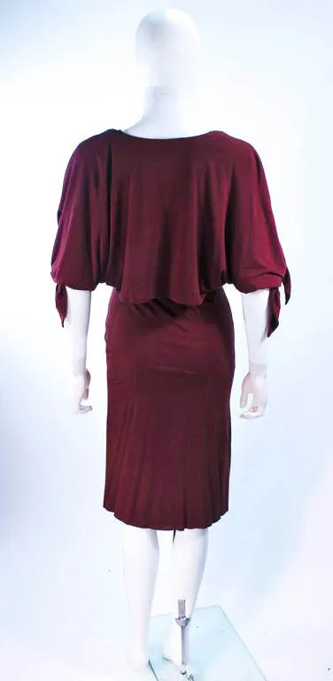 ELIZABETH MASON COUTURE Bamboo Jersey Dress w/ Wrap