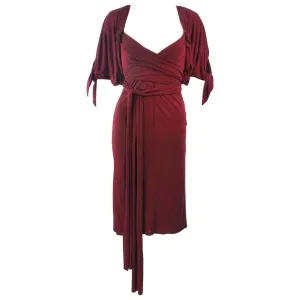 ELIZABETH MASON COUTURE Bamboo Jersey Dress w/ Wrap