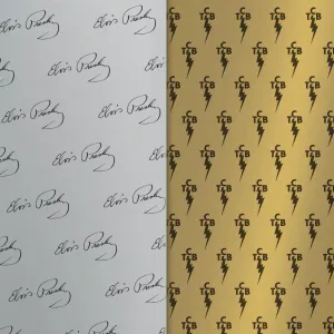 Elvis Presley Signature TCB Tissue Paper