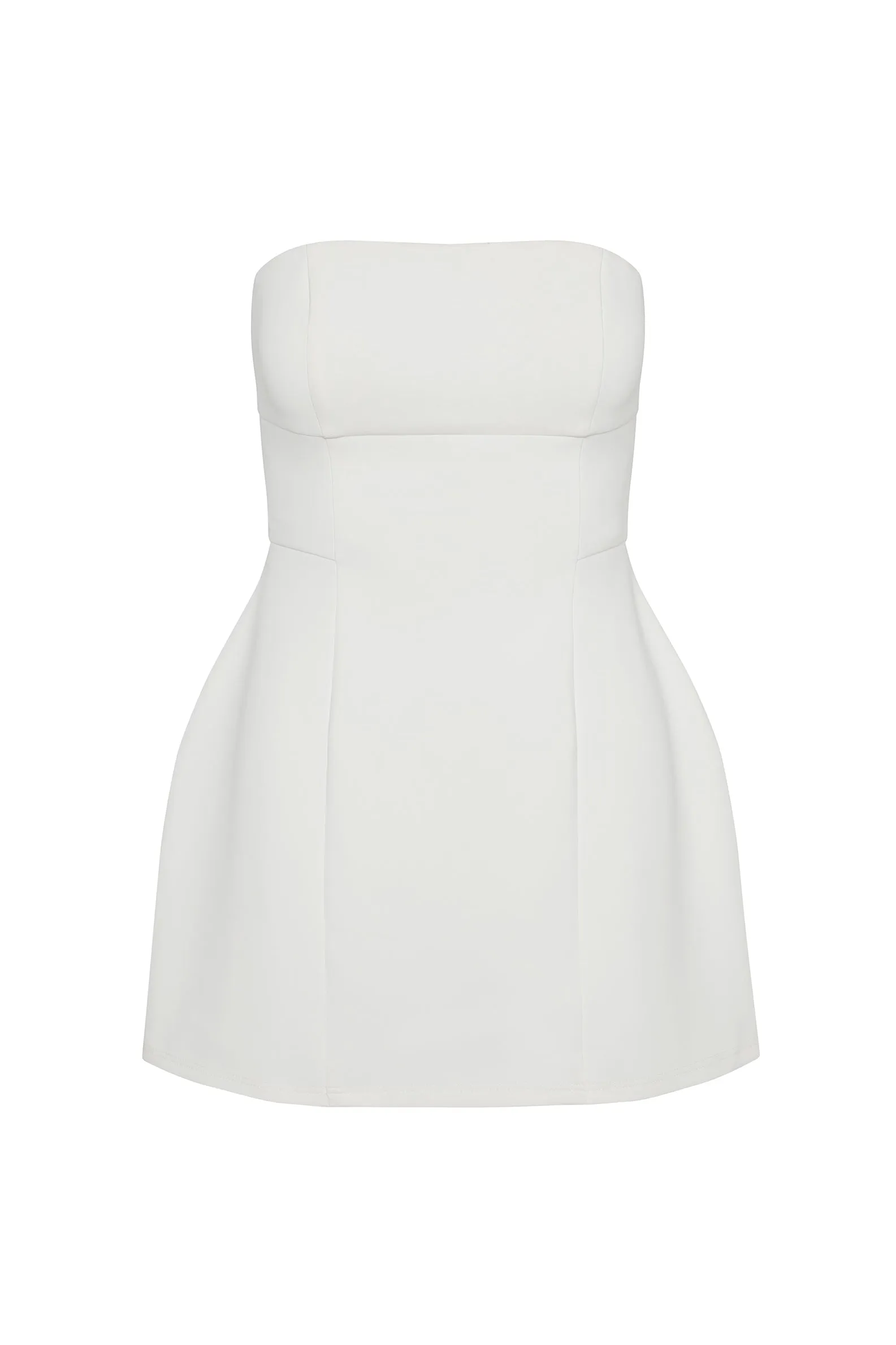 Eres Strapless Bustier Mini Dress - White