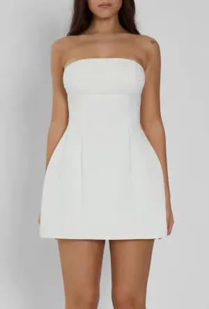 Eres Strapless Bustier Mini Dress - White