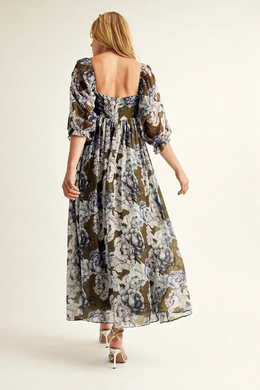 Floral Baby Doll Maxi Dress