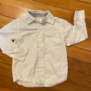 Gymboree Boys White Dress Shirt 3-4