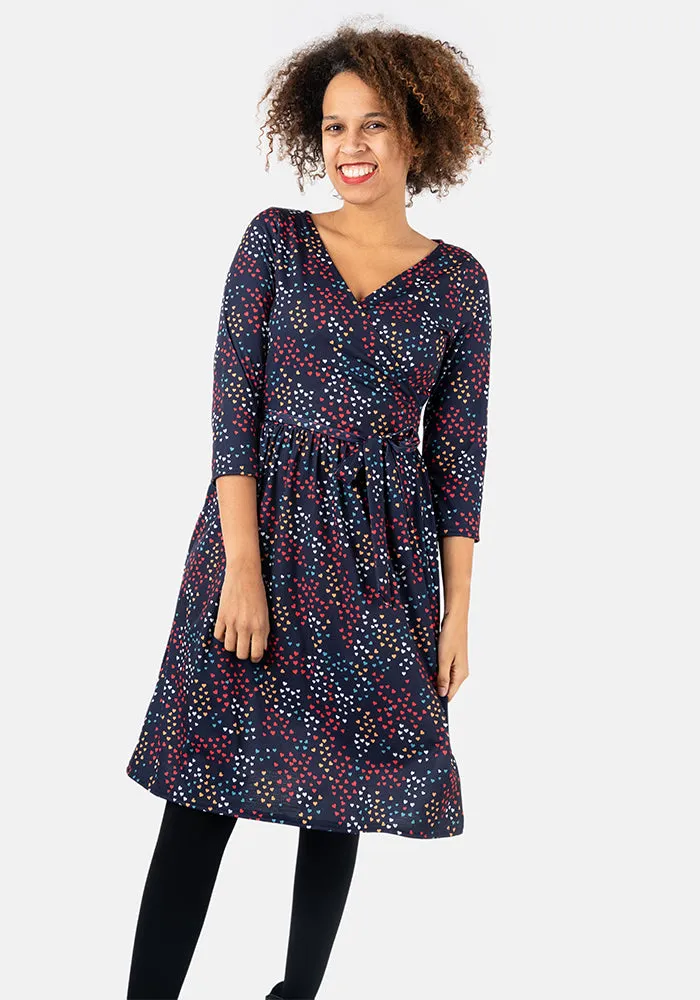 Havan Ditsy Heart Print Dress