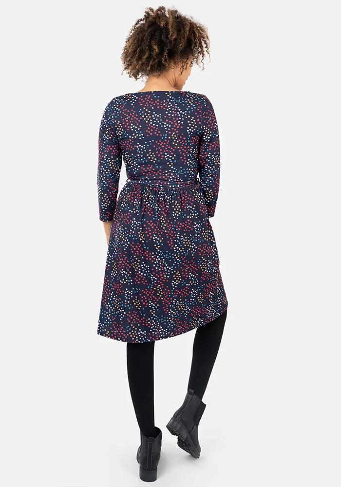 Havan Ditsy Heart Print Dress