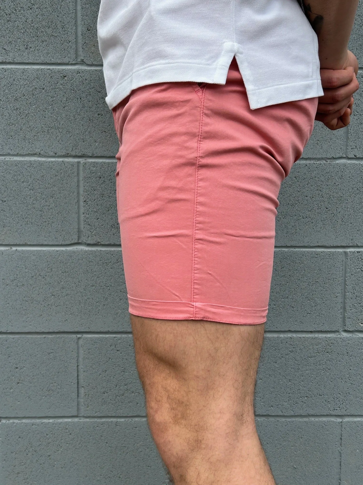 Hechter - Lucas Stretch Cotton Short - Salmon