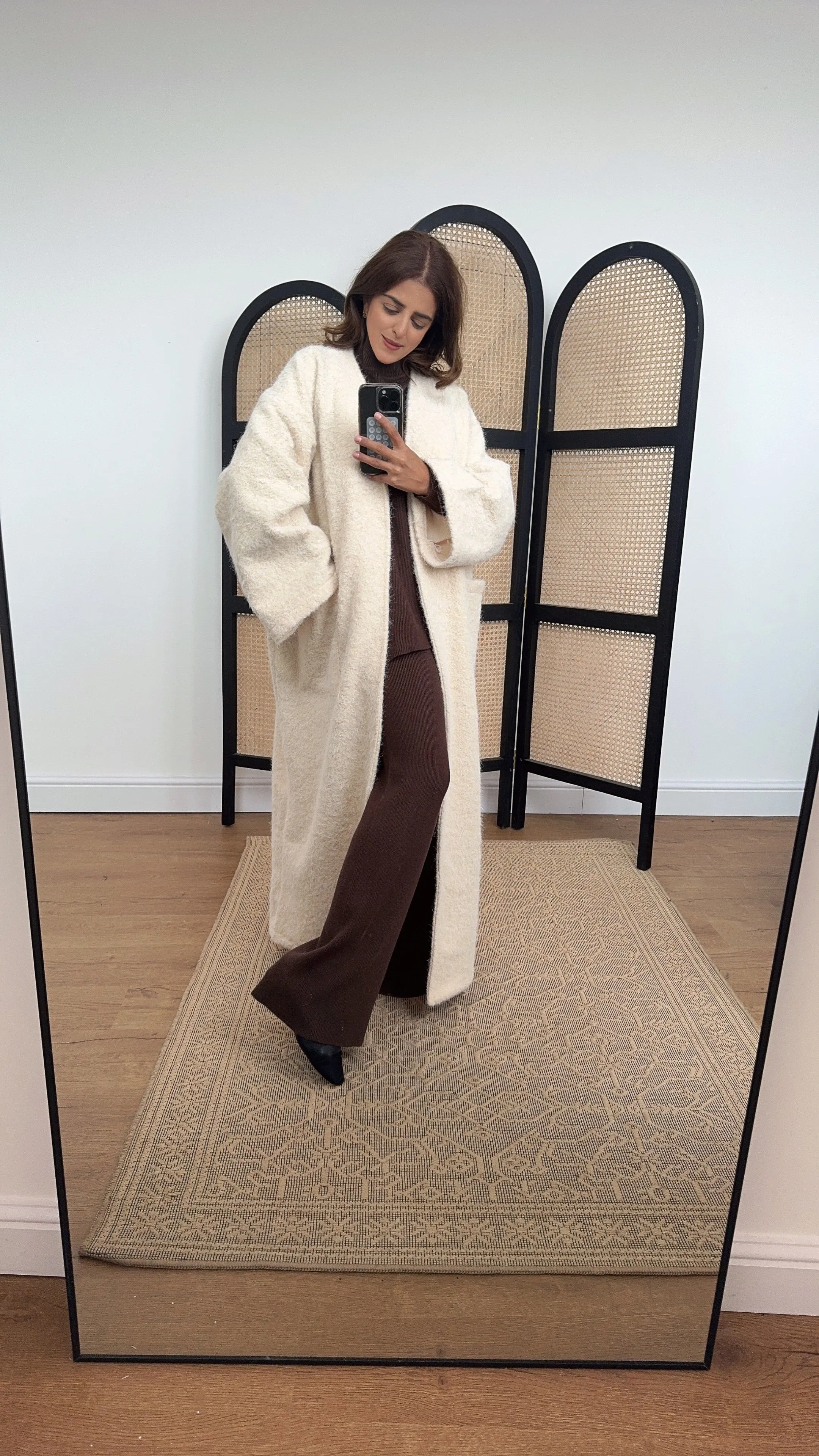 jamana coat in ivory