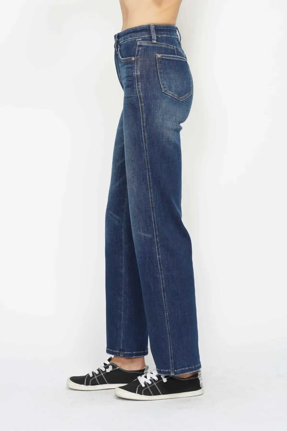 Judy Blue HW Tummy Control Classic Straight Leg Jeans