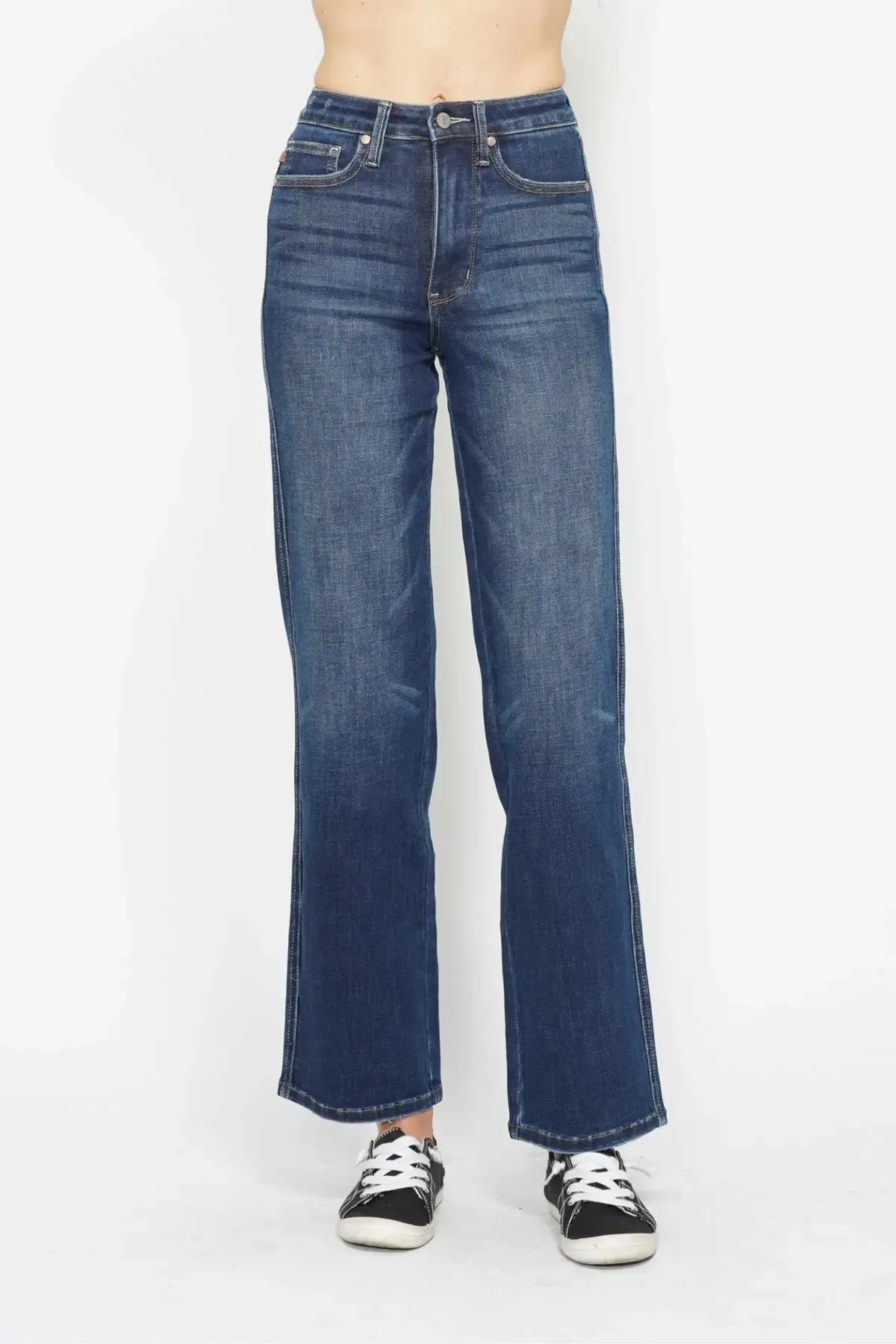 Judy Blue HW Tummy Control Classic Straight Leg Jeans